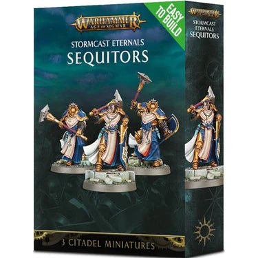 Warhammer Age of Sigmar Easy To Build Stormcast Eternals 3 Sequitors - Dark Crystal Cards