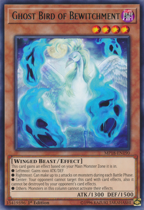 Ghost Bird of Bewitchment [MP18-EN190] Rare