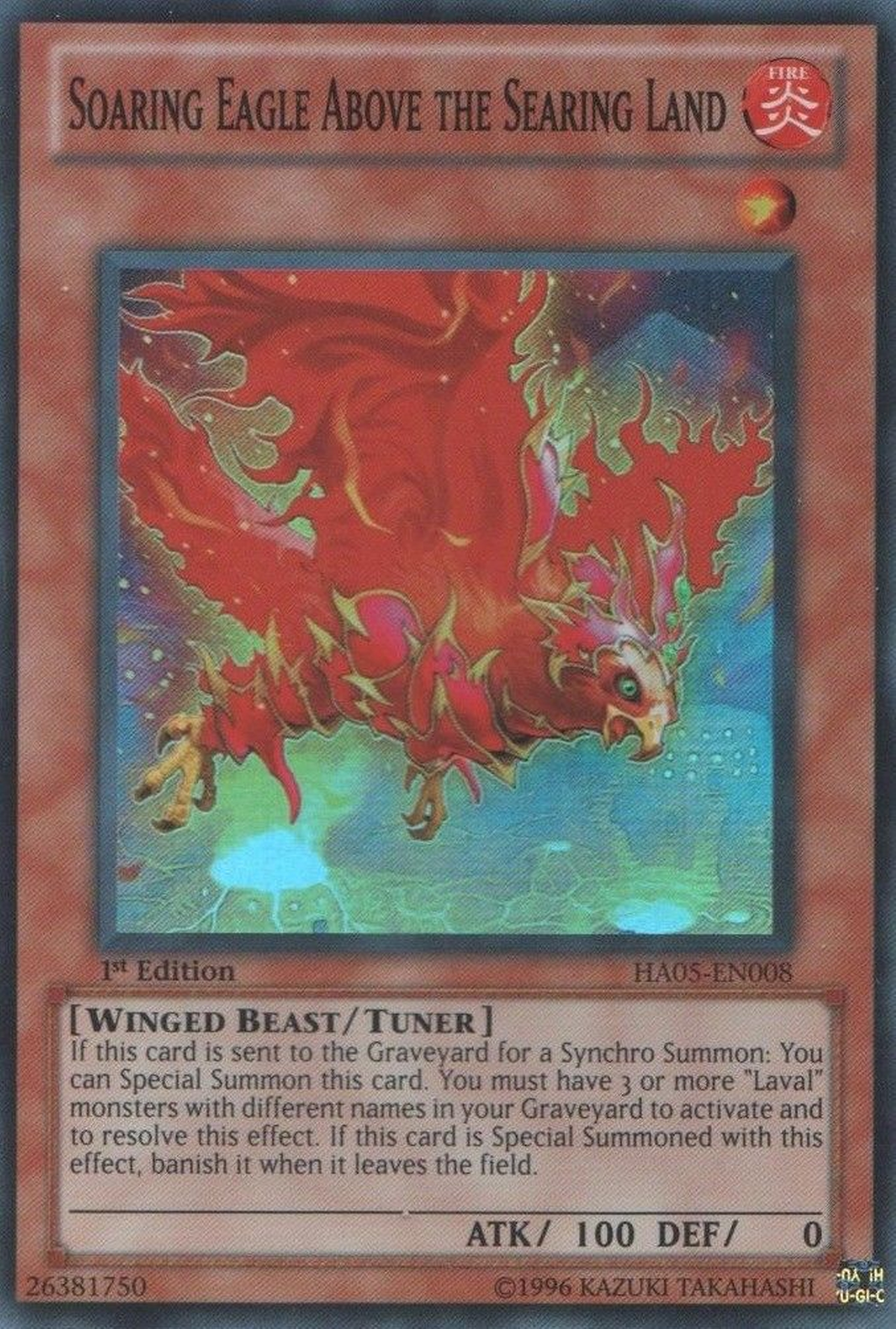 Soaring Eagle Above the Searing Land [HA05-EN008] Super Rare