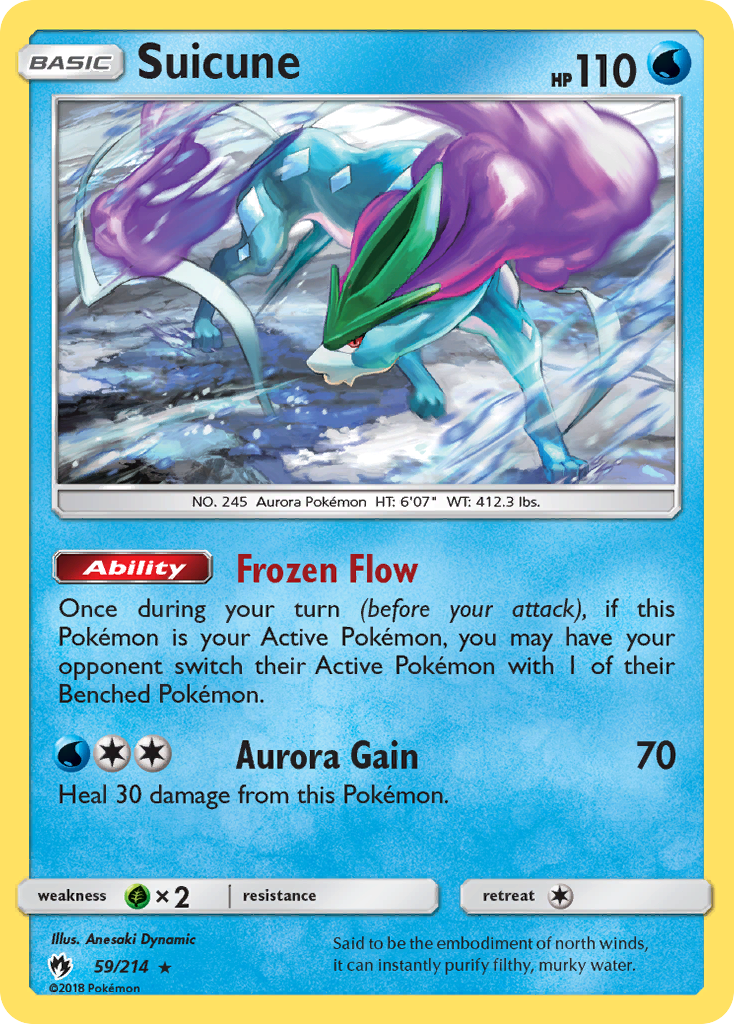 Suicune (59/214) [Sun & Moon: Lost Thunder]