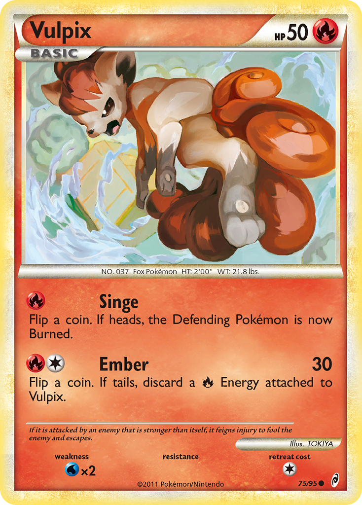 Vulpix (75/95) [HeartGold & SoulSilver: Call of Legends]