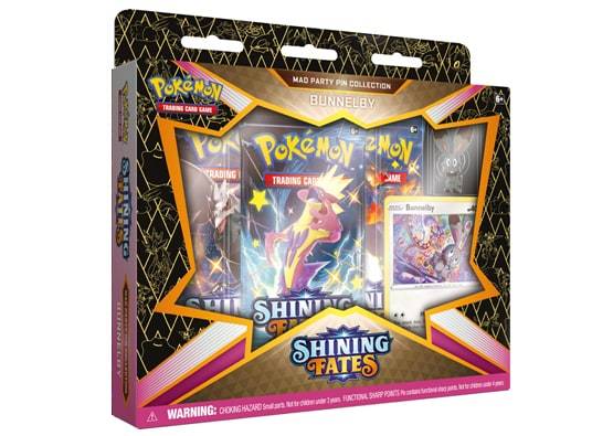 Pokemon Shining Fates Mad Party Pin Bunnelby