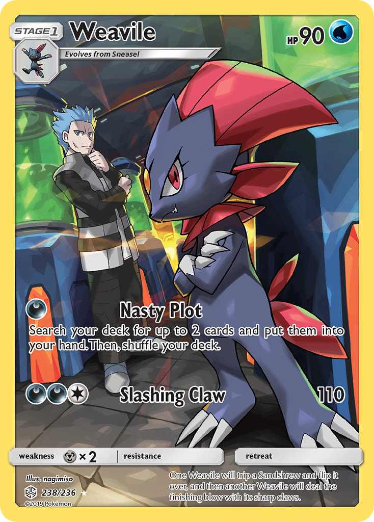 Weavile (238/236) [Sun & Moon: Cosmic Eclipse]