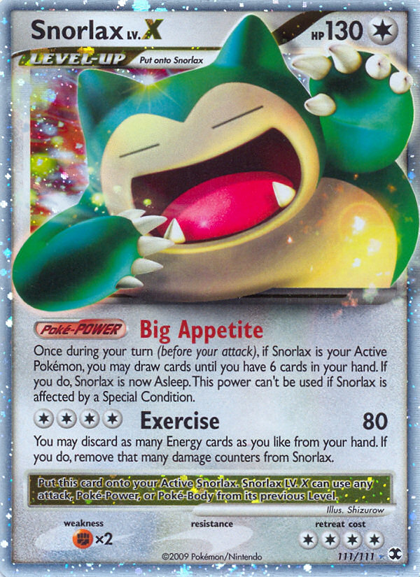 Snorlax LV.X (111/111) [Rising Rivals]