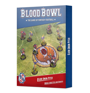 Blood Bowl Elven Union Pitch Double Sided Pitch and Dugouts Set