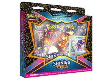 POKEMON SHINING FATES GALARIAN MR. RIME MAD PARTY PIN COLLECTION BOX